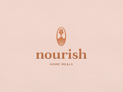 Nourish Final branding chef food logo design vector