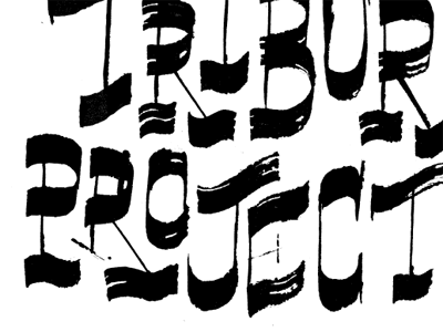 Projectz brush gravy ink lettering pen sketch thick thin typography wavy