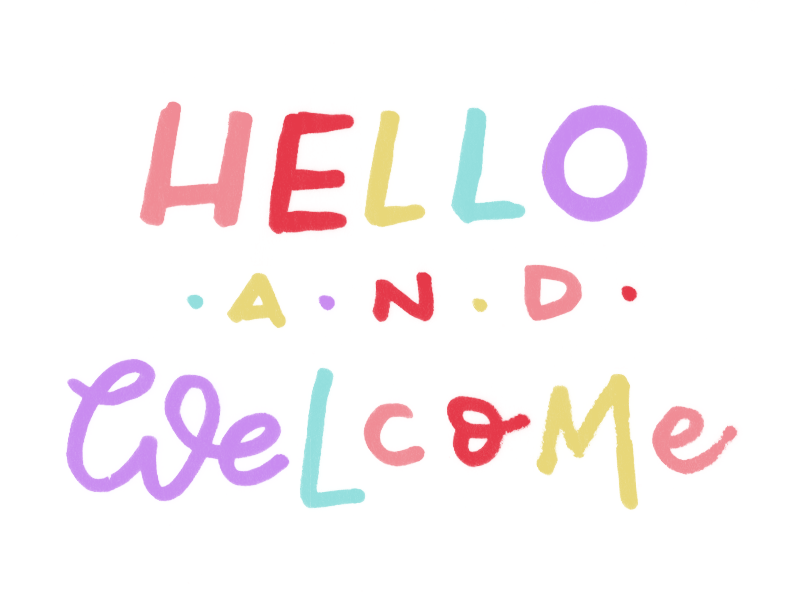 Welcome Email with Hand Lettering Animated GIF by Claudia Orengo on Dribbble