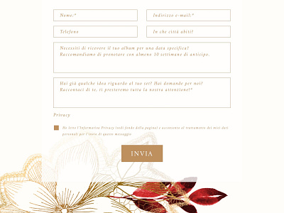 Contact form design with illustrations