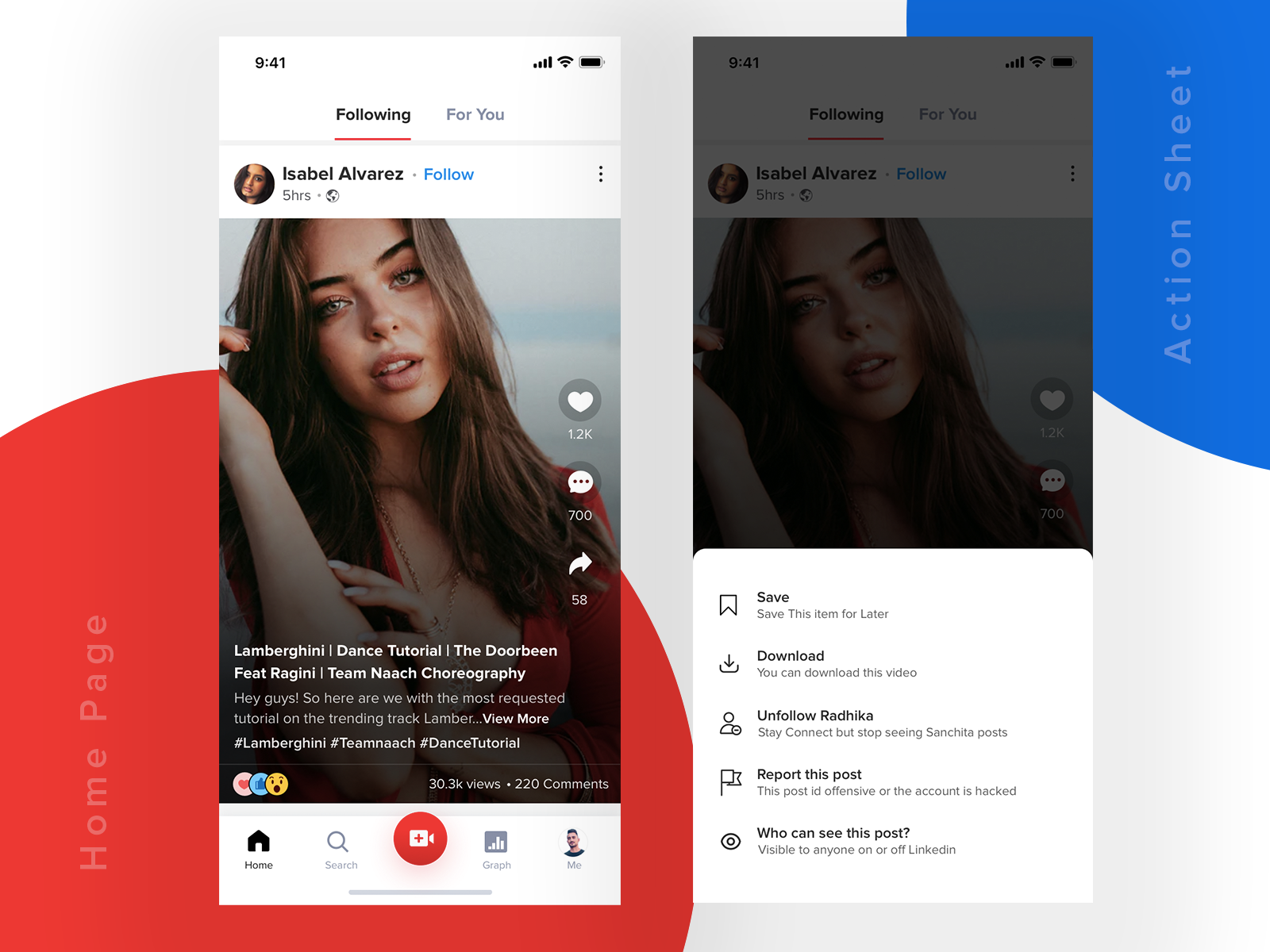 Short Video App by Manas on Dribbble