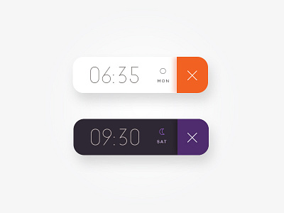 Minimalist Alarm Clock UI