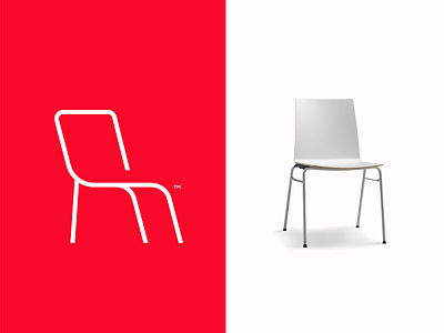 Chair Icon brand branding icon logo logodesign logodesigner minimalist