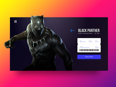 Black Panther: Ticket Checkout page