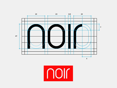 Noir: Custom Logotype. brand branding icon lettermark logo logodesign logodesigner minimalist typography