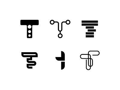 T Letter Marks adobeillustator branding logo logodesign minimalistlogo sketch typography