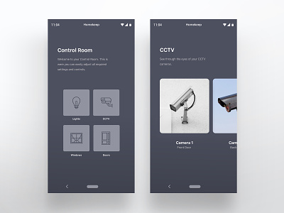 Home security app concept minimalist mobileapp mobileappdesign ui uidesign uiux ux