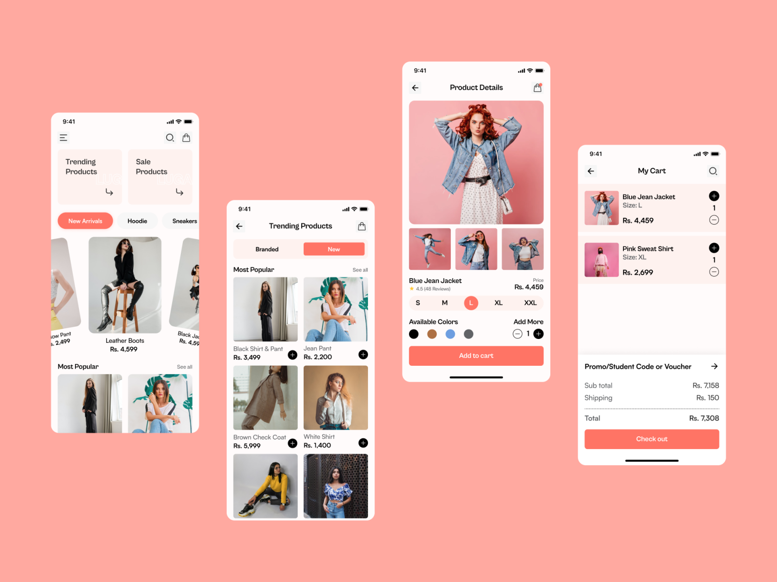 Clothing App by Sanket Shrestha on Dribbble