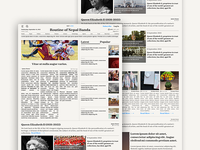 News Website | RONB journal landing page magazine news news portal news portal website news site news website news website ui newsfeed newspaper user interface web design