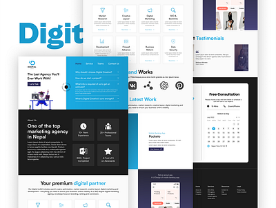 Digital Marketing | Landing Page digital agency digital marketing digital marketing uiux landing page marketing agency marketing agency uiux smm smma social media agency social media marketing agency ui design uiux uiuxnepal user interface ux design