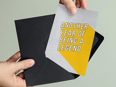 "Another Year Of Being A Legend" greeting card birthday greeting card