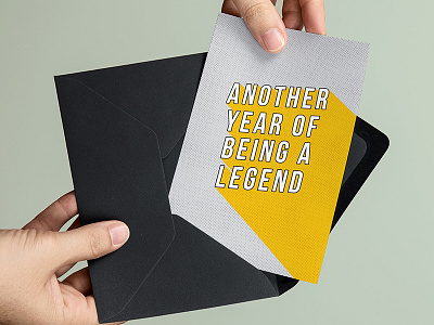 "Another Year Of Being A Legend" greeting card