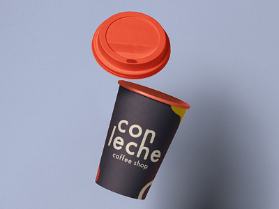 Con Leche Branding branding cafe coffee