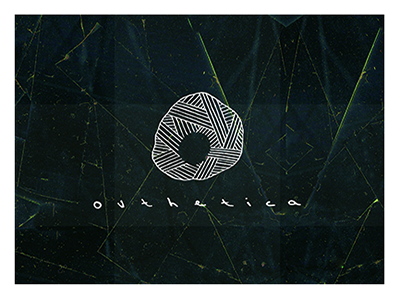 logo and texture for Outhetica band atmosphere band logo design identity logo texture