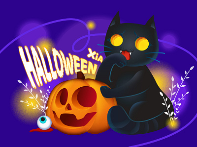 🎃 Halloween 🎃 british shorthair cat graphic design halloween graphic design illustration