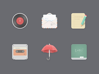 school time icons