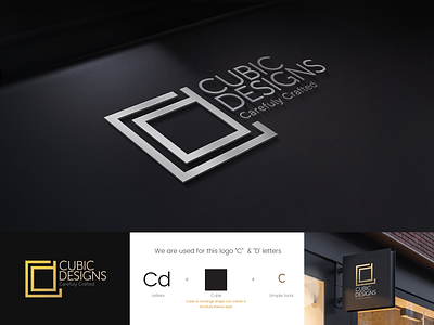 Cubic Design Logo Design branding design icon illustration logodesign logodesigner vector vectorlogo