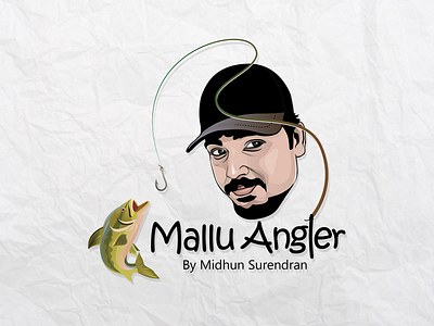 Illustrative Logo Design for 'Mallu Angler' YouTuber