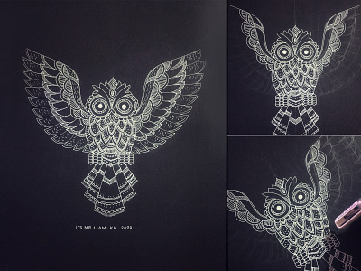 Owl Line Drawing