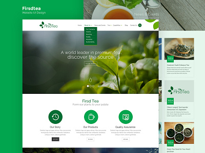 Firsdtea Website UI Design acodez cooldesign design greenery homepage design ui webs website
