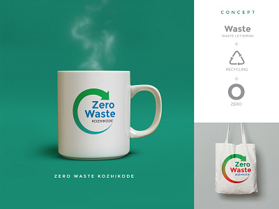 Logo Design for Zero Waste Calicut Program branding design illustration logo typography