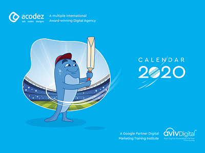 Acodez Calendar 2020 Character Design acodez design flat illustration logo vector