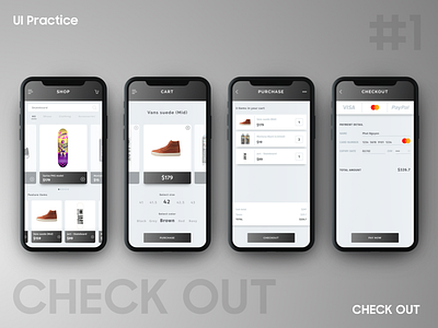 UI Practice - Check out checkout daily dribbble payment phatnguyen practice shopping ui