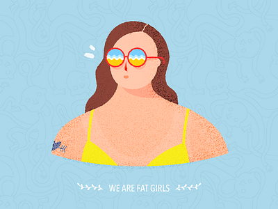 We Are Fat Girls fat girl illustration