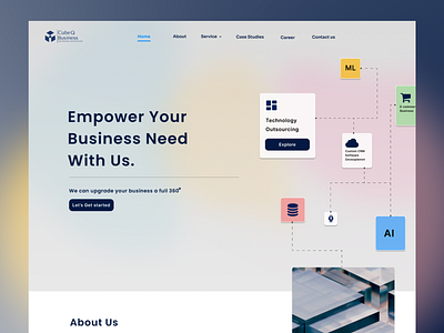 CubeQ Business - Landing Page