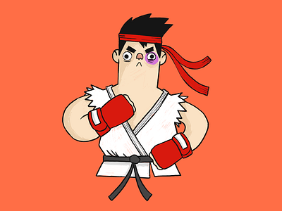 Ryu capcom character fight illustration street fighter