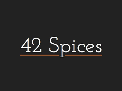 42 Spices - Logo 42spices branding identity josefine logo logotype