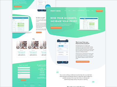 Online Accounting Website Homepage accounting clean design gradient minimal design modern design ux ui web design