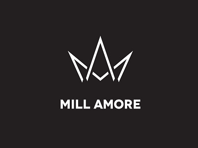 Mill Amore - Cosmetics and beauty - Logo design beauty cosmetics crown logo ma