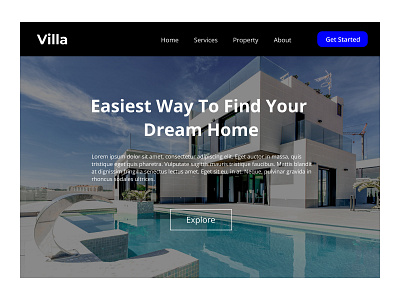 Villa - Real Estate Website UI