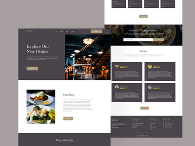 Délice - Luxury Restaurant Landing Page