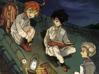 Emma, Ray and Norman from The Promised Neverland by Vaishnavi Singh on ...