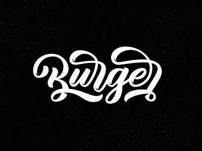 Burger burger calligraphy design hand lettering lettering logo logotype бургер каллиграфия леттеринг логотип