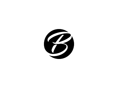 Sign B calligraphy design lettering logo logotype sign