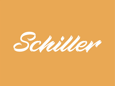 Lettering Schiller calligraphy design lettering logo logotype