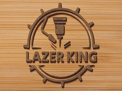 lazer company logo branding comapany logo creative logo custom logo design graphic design logo logo art vector wood logo