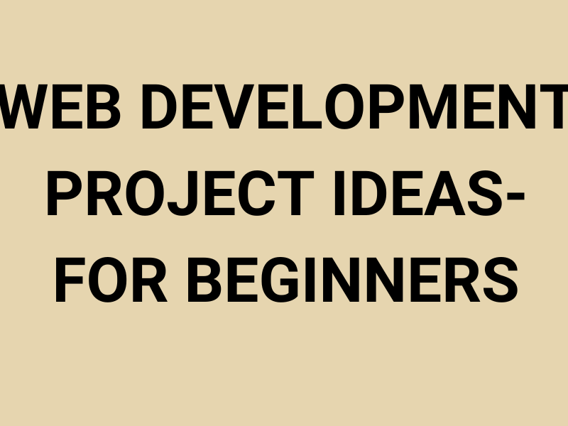 Web Development Project Ideas For Final Year