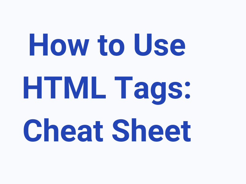 All About HTML Tags by Himanshu Shukla on Dribbble