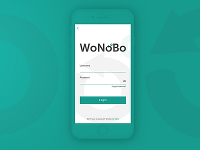 WoNoBo Login dailyui design india login minimaldesign ui