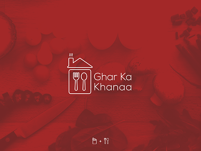 Brand Identity for Ghar ka khanaa brandidentity branding colorpallete colors design designers food lines logo minimal shape