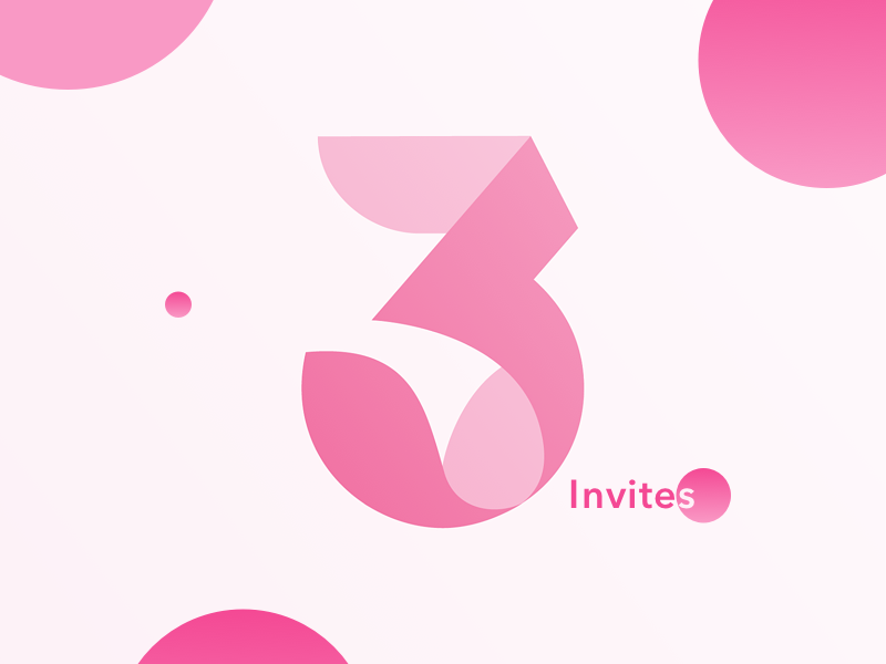 3 Dribbble invites for giveaway!! design dribbble invite dribbble india