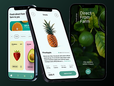 simple farm product mobile app