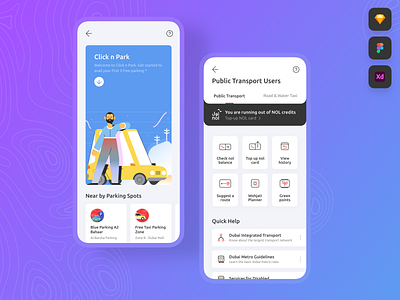 Transport and Parking • Freebie / Free Download Figma XD Sketch android animation clean dailyui design download figma free free download freebie freebies fribbble icons illustration interaction ios mobile muzli sketch xd
