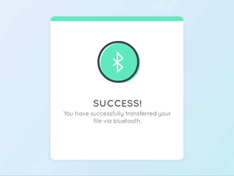 Flash Message Animation [Daily UI #001] animation bluetooth cards dailyui design error flash interaction message popup success ux