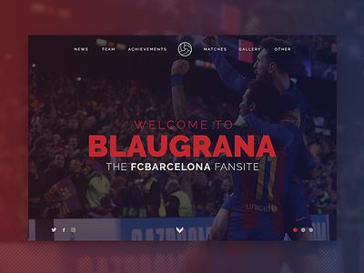 Blaugrana Landing Page - FC Barcelona