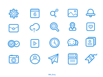 Icon Line blue file icon ios line magnifier psd tool ui ux